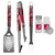 Alabama Crimson Tide 3 pc Tailgater BBQ Set and Salt and Pepper Shakers
