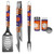 Clemson Tigers 3 pc Tailgater BBQ Set and Salt and Pepper Shaker Set