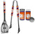 Clemson Tigers 2pc BBQ Set with Tailgate Salt & Pepper Shakers