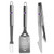 Kansas St. Wildcats 3 pc Stainless Steel BBQ Set