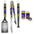 LSU Tigers 3 pc Tailgater BBQ Set and Salt and Pepper Shaker Set