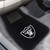 Las Vegas Raiders 2-pc Embroidered Car Mat Set Raider Shield Primary Logo Black