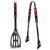 Mississippi Rebels 2 pc Steel BBQ Tool Set