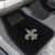 New Orleans Saints 2-pc Embroidered Car Mat Set Fleur-de-lis Primary Logo Black