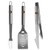 S. Carolina Gamecocks 3 pc Stainless Steel BBQ Set