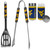 W. Virginia Mountaineers 2pc BBQ Set with Tailgate Salt & Pepper Shakers