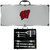 Wisconsin Badgers 8 pc Stainless Steel BBQ Set w/Metal Case