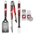 Wisconsin Badgers 3 pc Tailgater BBQ Set and Salt and Pepper Shakers