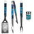 Miami Dolphins 3 pc Tailgater BBQ Set and Season Shaker