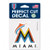 Miami Marlins Decal 4x4 Perfect Cut Color