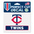 Minnesota Twins Decal 4.5x5.75 Perfect Cut Color
