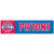 Detroit Pistons Decal 3x12 Bumper Strip Style