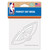 New Orleans Pelicans Decal 4x4 Perfect Cut White