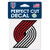 Portland Trail Blazers Decal 4x4 Perfect Cut Color