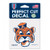 Auburn Tigers Decal 4x4 Perfect Cut Color College Vault Design