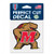 Maryland Terrapins Decal 4x4 Perfect Cut Color