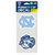 North Carolina Tar Heels Set of 2 Die Cut Decals