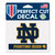 Notre Dame Fighting Irish Decal 4.5x5.75 Perfect Cut Color