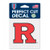 Rutgers Scarlet Knights Decal 4x4 Perfect Cut Color