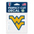 West Virginia Mountaineers Decal 4x4 Perfect Cut Color