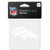 Denver Broncos Decal 4x4 Perfect Cut White