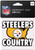 Pittsburgh Steelers Decal 4x4 Perfect Cut Color Slogan