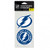 Tampa Bay Lightning Decal 4x4 Perfect Cut Set of 2