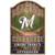 Milwaukee Brewers Sign 11x17 Wood Fan Cave Design