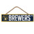 Milwaukee Brewers Sign 4x17 Wood Avenue Design
