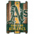 Oakland Athletics Sign 11x17 Wood Fence Style