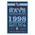 Tampa Bay Rays Sign 11x17 Wood Established Design