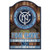 New York City FC Sign 11x17 Wood Fan Cave Design