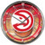 Atlanta Hawks Clock Round Wall Style Chrome