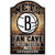 Brooklyn Nets Sign 11x17 Wood Fan Cave Design