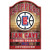 Los Angeles Clippers Sign 11x17 Wood Fan Cave Design