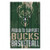 Milwaukee Bucks Sign 11x17 Wood Proud to Support Design