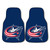 NHL - Columbus Blue Jackets 2-pc Carpet Car Mat Set 17"x27"