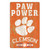 Clemson Tigers Sign 11x17 Wood Slogan Design