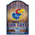 Kansas Jayhawks Sign 11x17 Wood Fan Cave Design