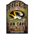 Missouri Tigers Sign 11x17 Wood Fan Cave Design