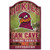 Virginia Tech Hokies Sign 11x17 Wood Fan Cave Design