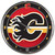 Calgary Flames Clock Round Wall Style Chrome