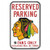 Chicago Blackhawks Sign 11x17 Plastic Reserved Parking Style