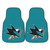 NHL - San Jose Sharks 2-pc Carpet Car Mat Set 17"x27"