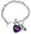 Mississippi Rebels Bracelet Charmed Sport Love Football