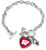 Wisconsin Badgers Bracelet Charmed Sport Love Football