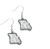 Detroit Tigers Earrings State Design