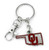 Oklahoma Sooners Keychain State Design