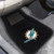 Miami Dolphins 2-pc Embroidered Car Mat Set Dolphin Primary Logo Black