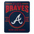 Atlanta Braves Blanket 50x60 Fleece Southpaw Design